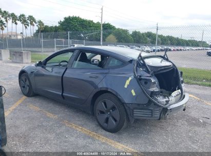 Lot #3035075840 2023 TESLA MODEL 3 REAR-WHEEL DRIVE