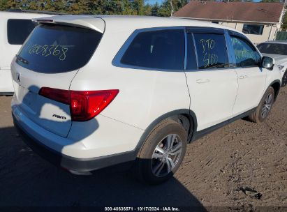 Lot #2995298278 2017 HONDA PILOT EX-L