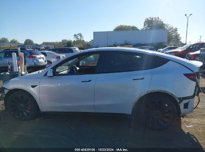 Lot #2995281774 2023 TESLA MODEL Y AWD/PERFORMANCE DUAL MOTOR ALL-WHEEL DRIVE