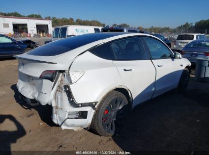 Lot #2995281774 2023 TESLA MODEL Y AWD/PERFORMANCE DUAL MOTOR ALL-WHEEL DRIVE