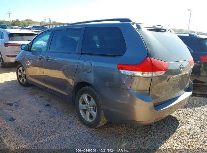 Lot #2991586648 2014 TOYOTA SIENNA LE V6 8 PASSENGER