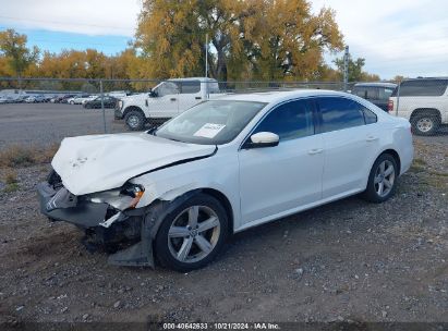 Lot #3035089495 2013 VOLKSWAGEN PASSAT 2.5L SE