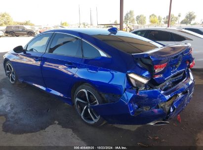 Lot #3036722004 2018 HONDA ACCORD SPORT