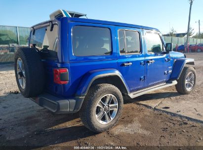 Lot #2995298216 2018 JEEP WRANGLER UNLIMITED SAHARA 4X4