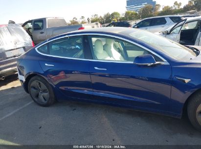 Lot #2992814273 2020 TESLA MODEL 3 STANDARD RANGE PLUS REAR-WHEEL DRIVE/STANDARD RANGE REAR-WHEEL DRIVE