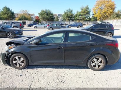 Lot #2995298119 2015 HYUNDAI ELANTRA SE