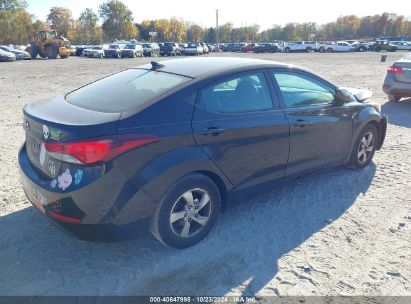 Lot #2995298119 2015 HYUNDAI ELANTRA SE