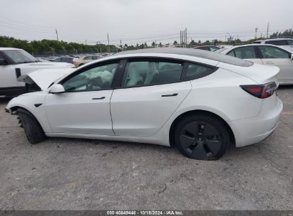 Lot #3035075523 2023 TESLA MODEL 3 REAR-WHEEL DRIVE