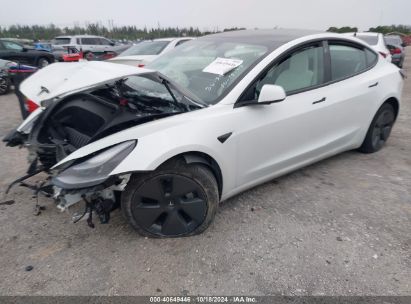 Lot #3035075523 2023 TESLA MODEL 3 REAR-WHEEL DRIVE