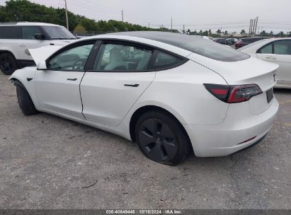 Lot #3035075523 2023 TESLA MODEL 3 REAR-WHEEL DRIVE