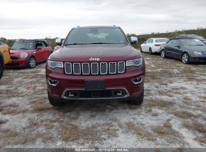 Lot #3050480710 2018 JEEP GRAND CHEROKEE OVERLAND 4X4