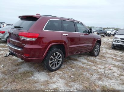 Lot #3050480710 2018 JEEP GRAND CHEROKEE OVERLAND 4X4