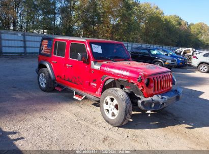 Lot #3056070723 2020 JEEP WRANGLER UNLIMITED SPORT S 4X4