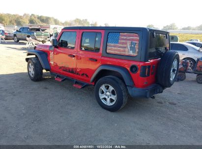 Lot #3056070723 2020 JEEP WRANGLER UNLIMITED SPORT S 4X4