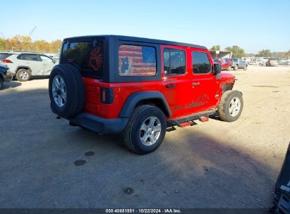 Lot #3056070723 2020 JEEP WRANGLER UNLIMITED SPORT S 4X4