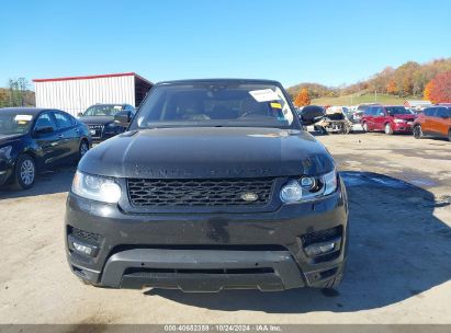 Lot #3050080388 2017 LAND ROVER RANGE ROVER SPORT 3.0L V6 TURBOCHARGED DIESEL HSE TD6