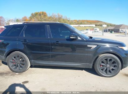 Lot #3050080388 2017 LAND ROVER RANGE ROVER SPORT 3.0L V6 TURBOCHARGED DIESEL HSE TD6