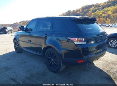 Lot #3050080388 2017 LAND ROVER RANGE ROVER SPORT 3.0L V6 TURBOCHARGED DIESEL HSE TD6