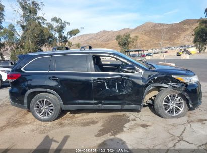 Lot #3046373818 2019 TOYOTA HIGHLANDER XLE