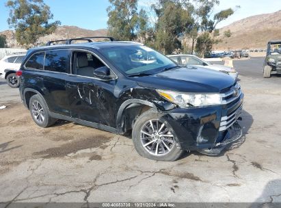 Lot #3046373818 2019 TOYOTA HIGHLANDER XLE