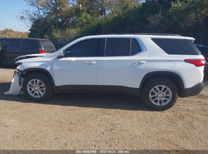 Lot #2992816679 2021 CHEVROLET TRAVERSE FWD LT CLOTH