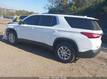 Lot #2992816679 2021 CHEVROLET TRAVERSE FWD LT CLOTH