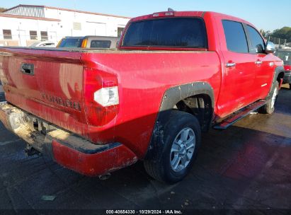 Lot #2995281827 2021 TOYOTA TUNDRA PLATINUM