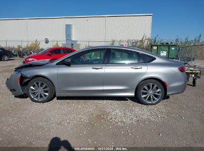 Lot #3052076430 2016 CHRYSLER 200 S