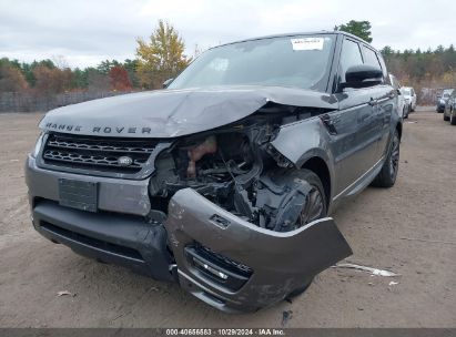 Lot #2992816659 2016 LAND ROVER RANGE ROVER SPORT 3.0L V6 SUPERCHARGED HSE