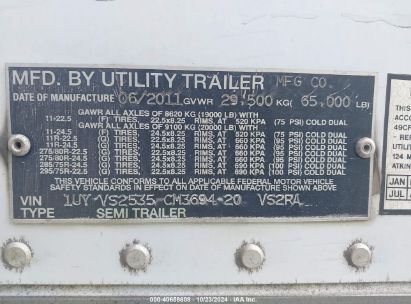 Lot #2992829924 2012 UTILITY TRAILER MFG UNKNOWN