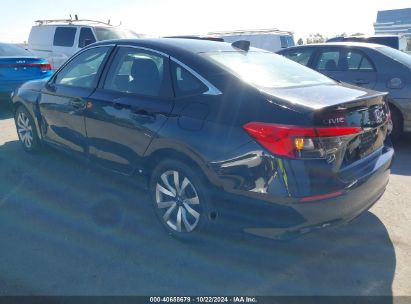 Lot #3035095449 2024 HONDA CIVIC LX