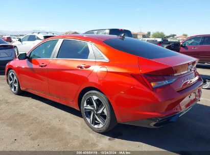 Lot #2984232437 2021 HYUNDAI ELANTRA LIMITED