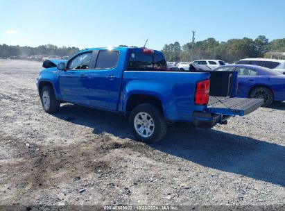 Lot #3037547646 2022 CHEVROLET COLORADO 2WD  SHORT BOX LT