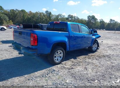 Lot #3037547646 2022 CHEVROLET COLORADO 2WD  SHORT BOX LT