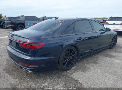 Lot #2992833641 2023 AUDI S8 TFSI QUATTRO TIPTRONIC