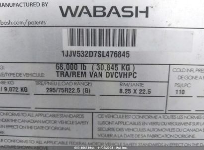 Lot #2992829492 2025 WABASH NATIONAL CORP UNKNOWN