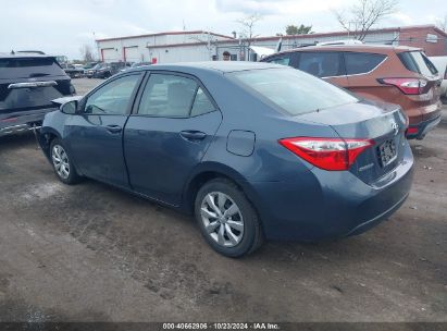 Lot #2996536322 2016 TOYOTA COROLLA LE