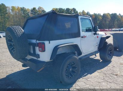 Lot #3035075669 2017 JEEP WRANGLER SPORT 4X4