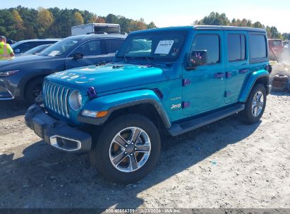 Lot #3035075658 2019 JEEP WRANGLER UNLIMITED SAHARA 4X4