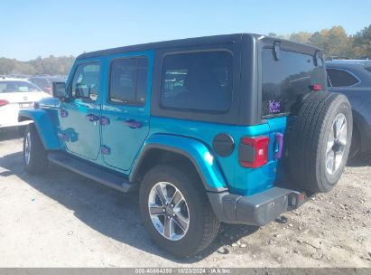 Lot #3035075658 2019 JEEP WRANGLER UNLIMITED SAHARA 4X4