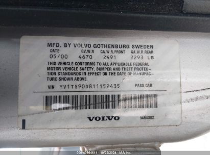 Lot #2992823139 2001 VOLVO S80 T6