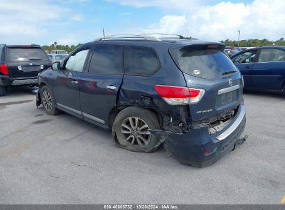 Lot #3005348237 2016 NISSAN PATHFINDER SL