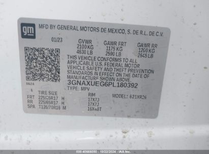 Lot #2995297706 2023 CHEVROLET EQUINOX AWD LT