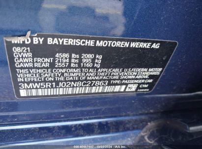 Lot #3054286348 2022 BMW 330I