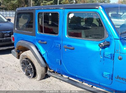 Lot #3050080573 2022 JEEP WRANGLER UNLIMITED SPORT ALTITUDE 4X4