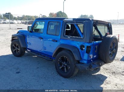 Lot #3050080573 2022 JEEP WRANGLER UNLIMITED SPORT ALTITUDE 4X4