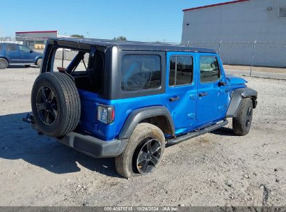 Lot #3050080573 2022 JEEP WRANGLER UNLIMITED SPORT ALTITUDE 4X4