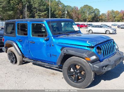 Lot #3050080573 2022 JEEP WRANGLER UNLIMITED SPORT ALTITUDE 4X4