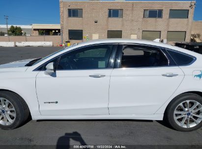 Lot #2992832808 2019 FORD FUSION HYBRID SEL