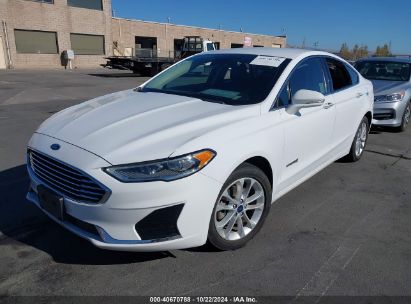 Lot #2992832808 2019 FORD FUSION HYBRID SEL